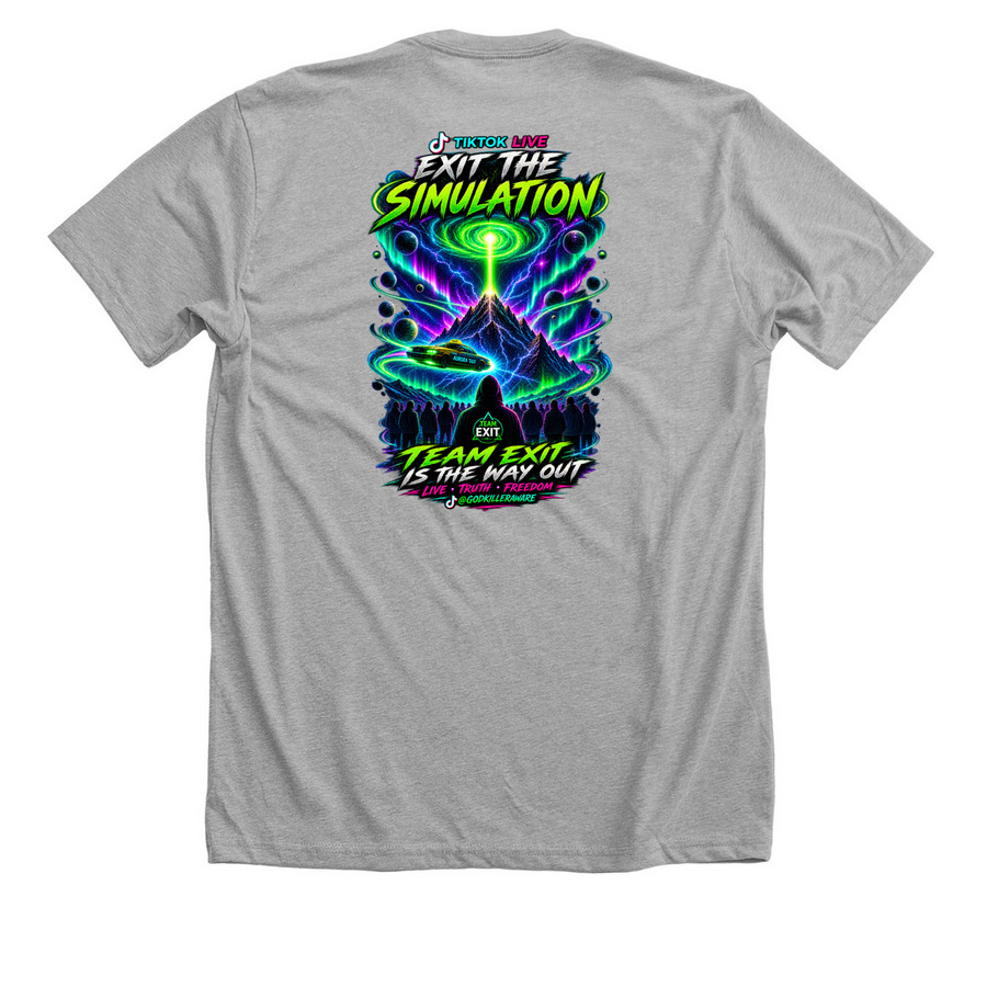 GODKILLERAWAre collection&nbsp;, a Athletic Heather Premium Unisex Tee (back-view)