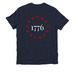 GSCA + 1776 Tees/Long/Sweat, a Night Sky Navy Allmade Organic Cotton Unisex Tee (back-view)