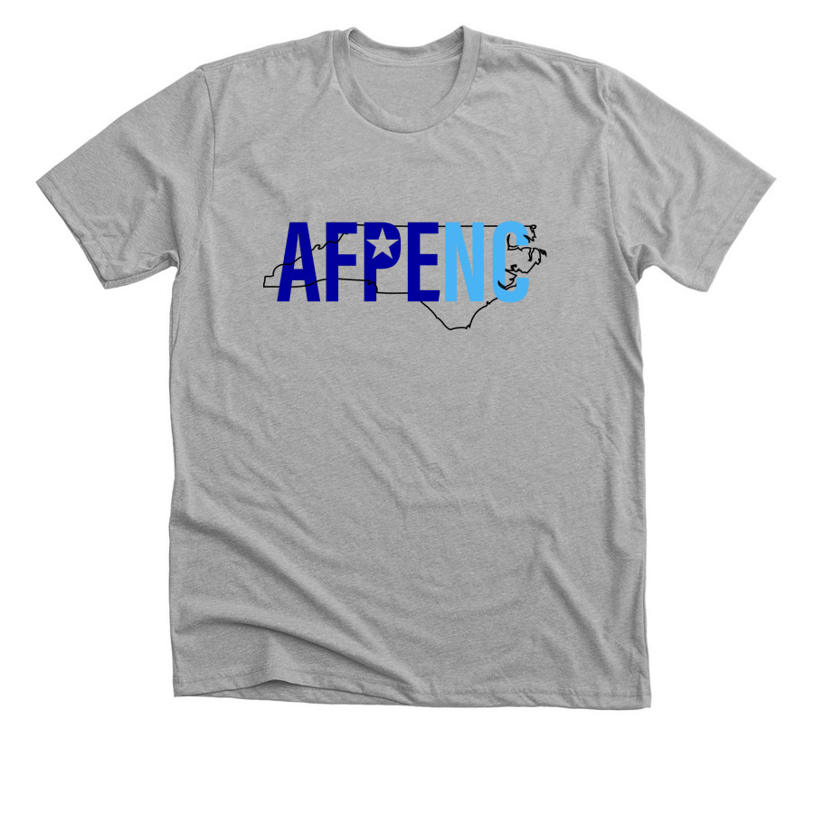 AFPENC Logo, a Athletic Heather Premium Unisex Tee