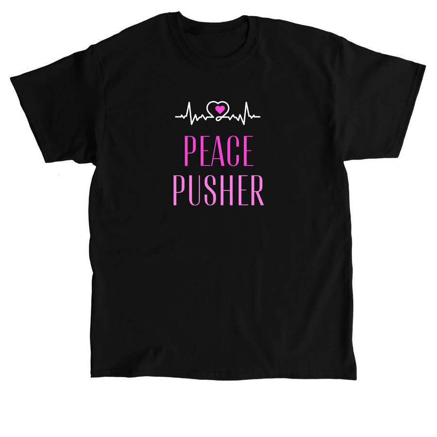 Peace Pusher, a Black Classic Unisex Tee