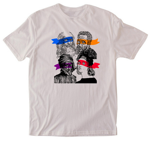 Renaissance Turtles, a Ice Grey Softstyle Cotton Tee