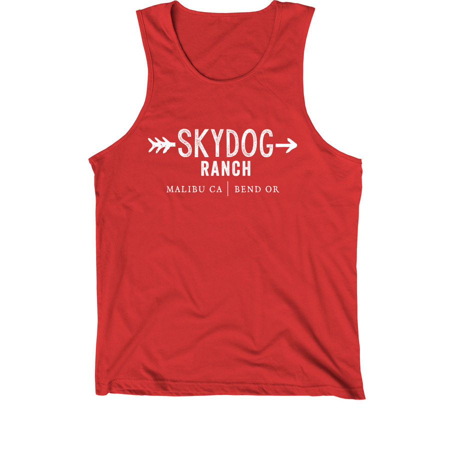 The classic Skydog T forever (white), a Red Premium Cotton Tank