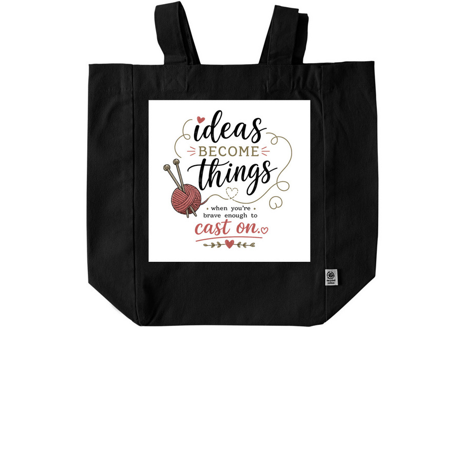 The Maker Collection - Knit, a Black Recycled Cotton Tote Bag