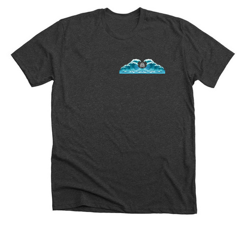 Wave Cystic Fibrosis Goodbye, a Dark Grey Heather Premium Unisex Tee