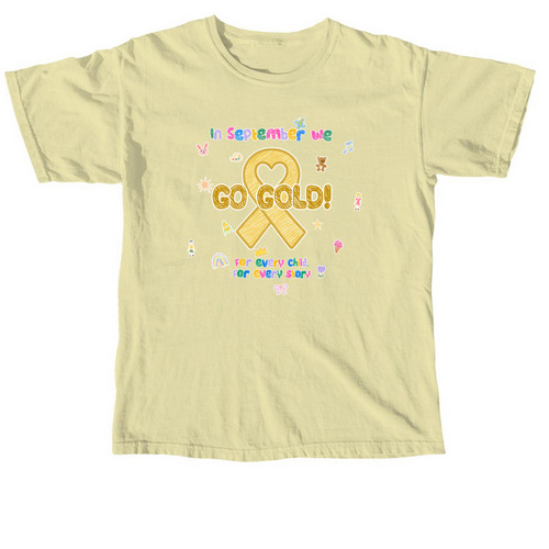 Doodle Sticker CCAM Tee, a Butter Comfort Colors Unisex Tee