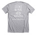 YOUR VOICE HAS POWER, a Athletic Heather Premium Unisex Tee (back-view)