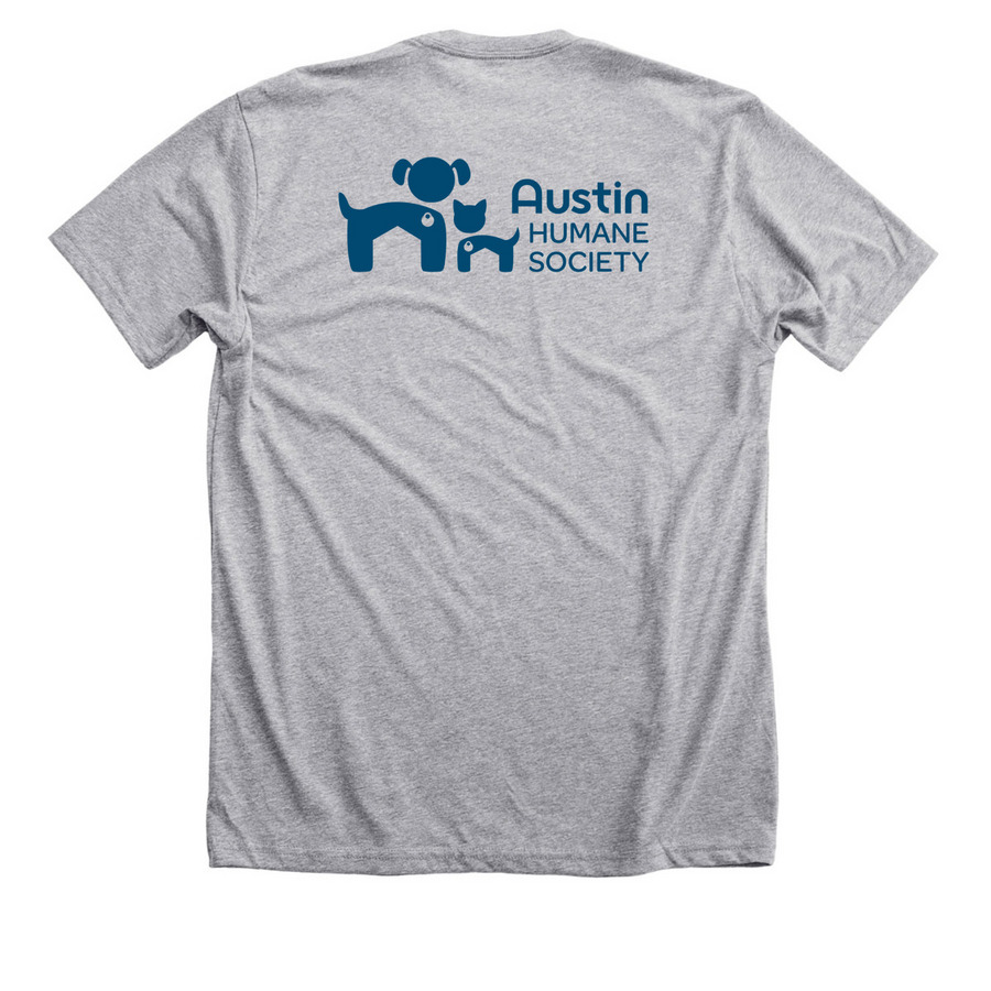 Toe Bean Fan Club, a Athletic Heather Premium Unisex Tee (back-view)