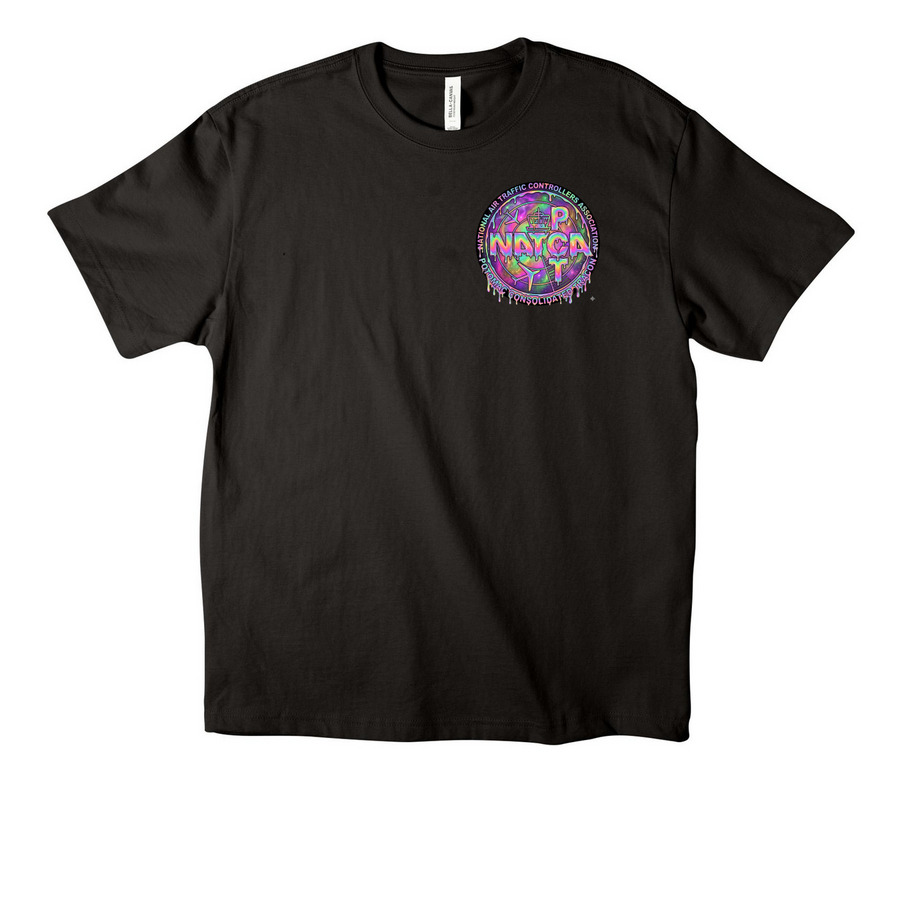 PCT - Color Drip, a Black Unisex Heavyweight Tee
