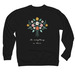 Do everything in love., a Black Midweight Crewneck Sweatshirt