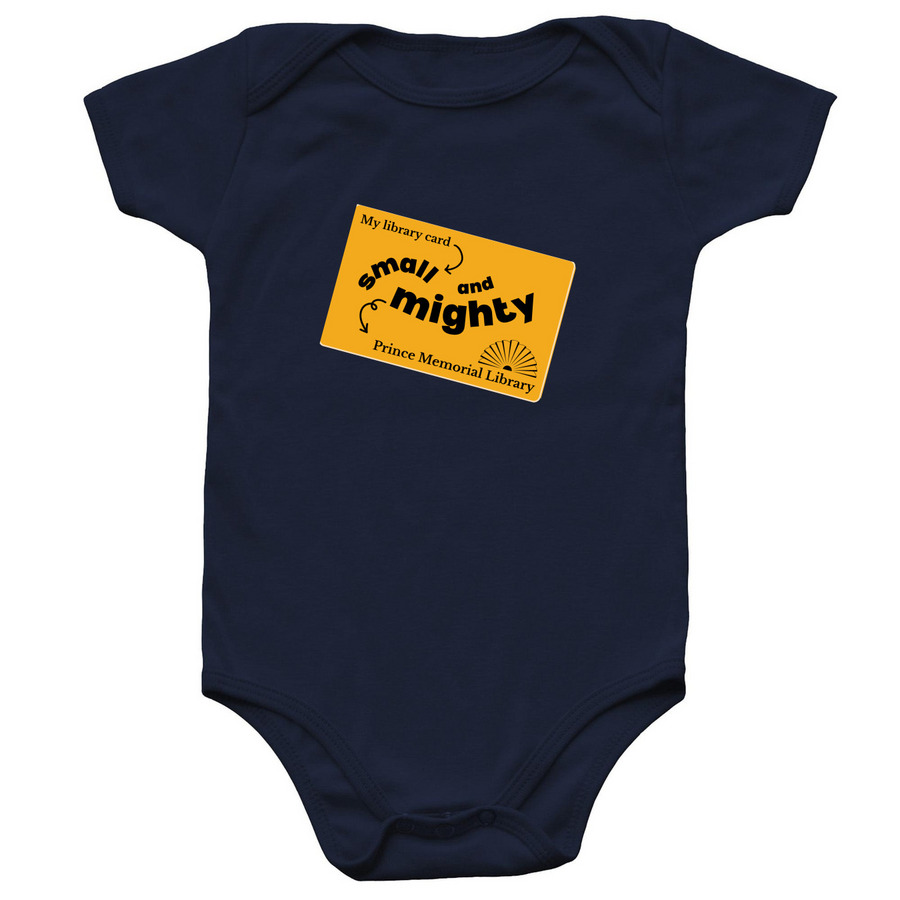 Small but Mighty, a Navy Infant Onesie