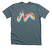 Healing is Not Linear, a Heather Slate Premium Unisex Tee
