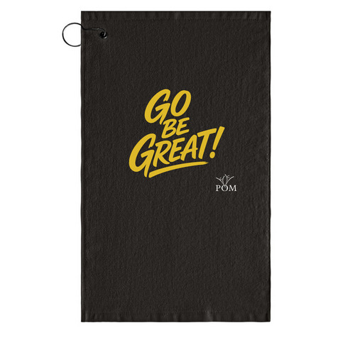 Golf Towel, a Black Golf Towel