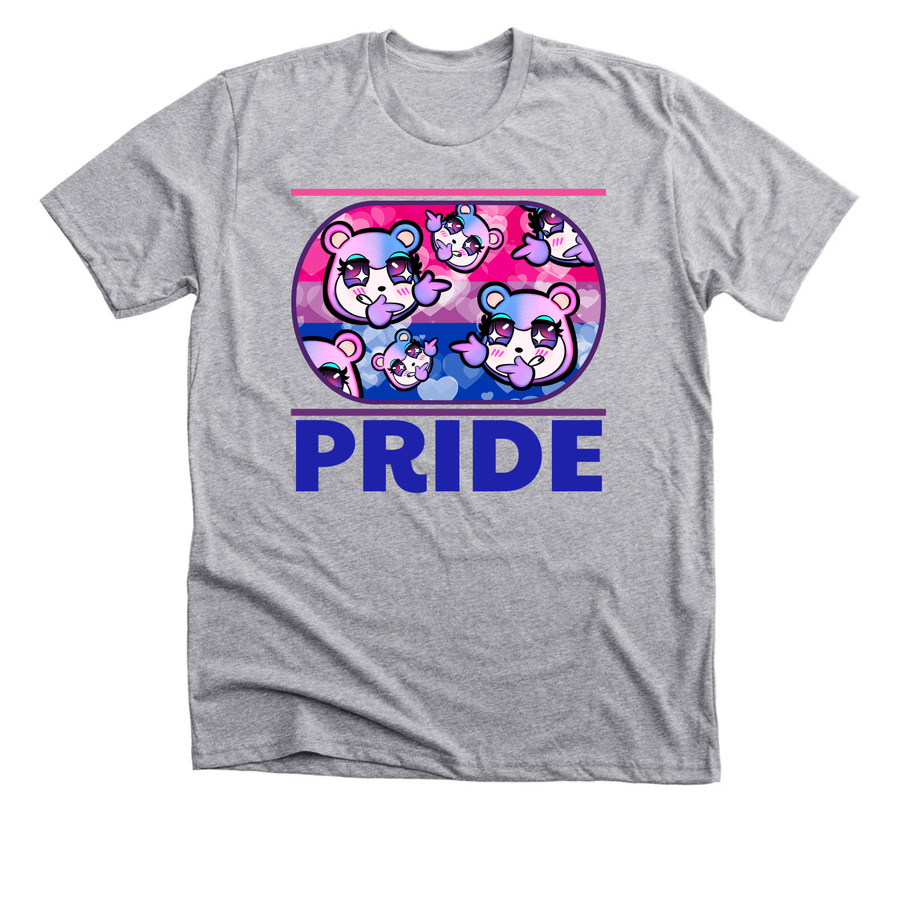 Bi Pride Judy, a Athletic Heather Premium Unisex Tee