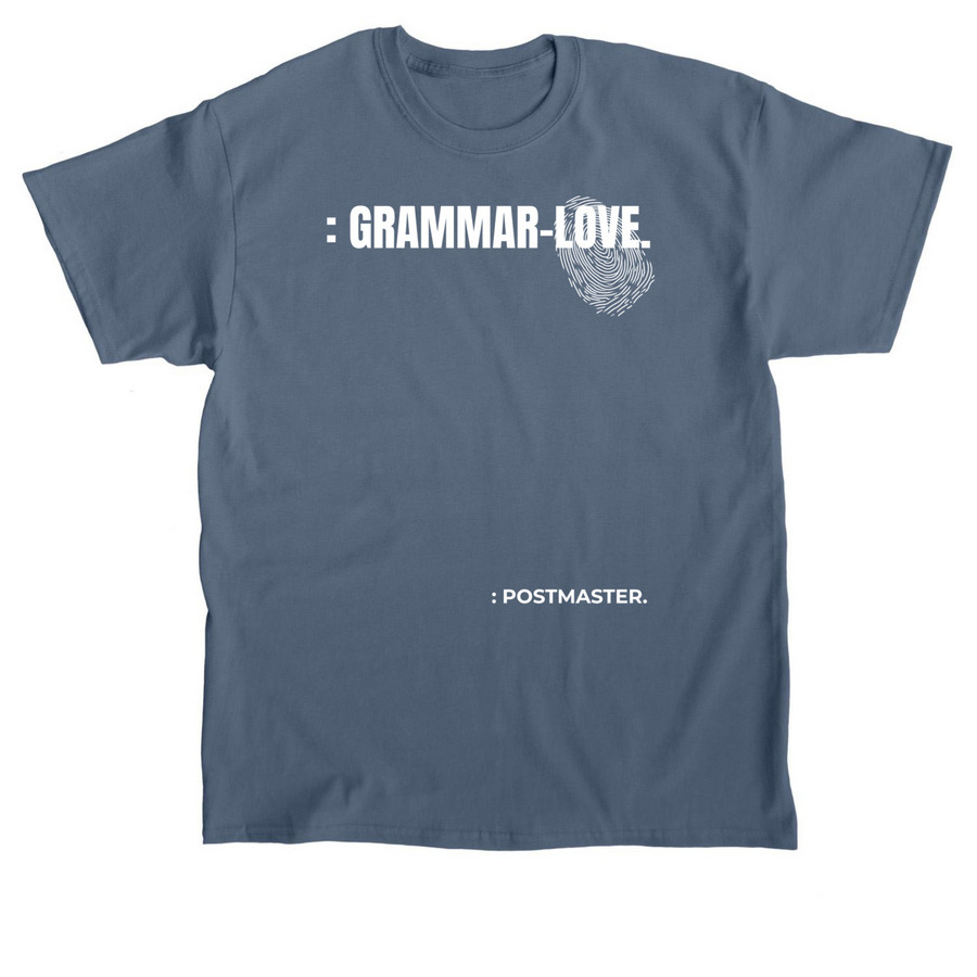 : GRAMMAR-LOVE., a Indigo Blue Classic Unisex Tee