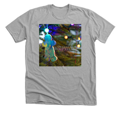 Looking Up At The Christmas Tree, a Athletic Heather Premium Unisex Tee