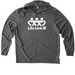 LL3 Basics Collection - White Logo, a Aluminum Grey Allmade Eco Triblend Hoodie Tee