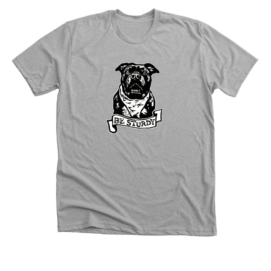 Be Sturdy Like Gertie!, a Athletic Heather Premium Unisex Tee