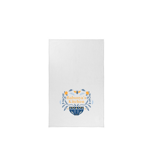 Babusya's Kitchen Tea Towels, a White Tea Towel