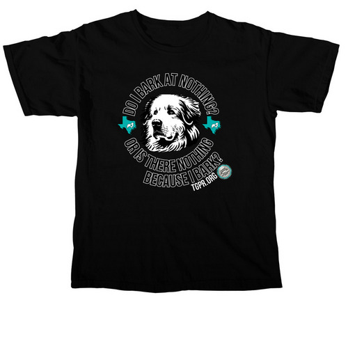 25th Anniversary Ts #2: Do I Bark At Nothing?, a Black Comfort Colors Unisex Tee