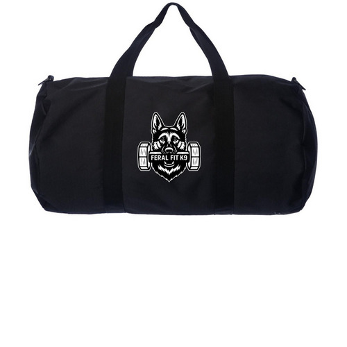 Feral Fit Canines, a Black Day Tripper Duffel Bag