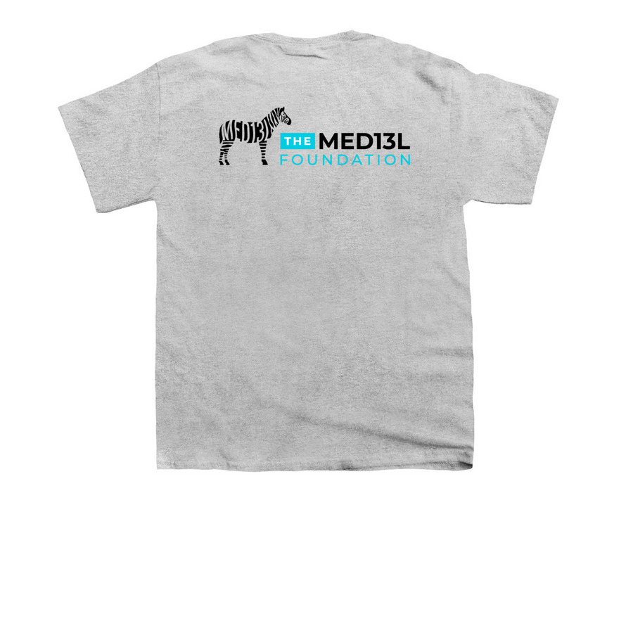 MED13L Classic, a Sport Grey Youth Unisex Tee (back-view)