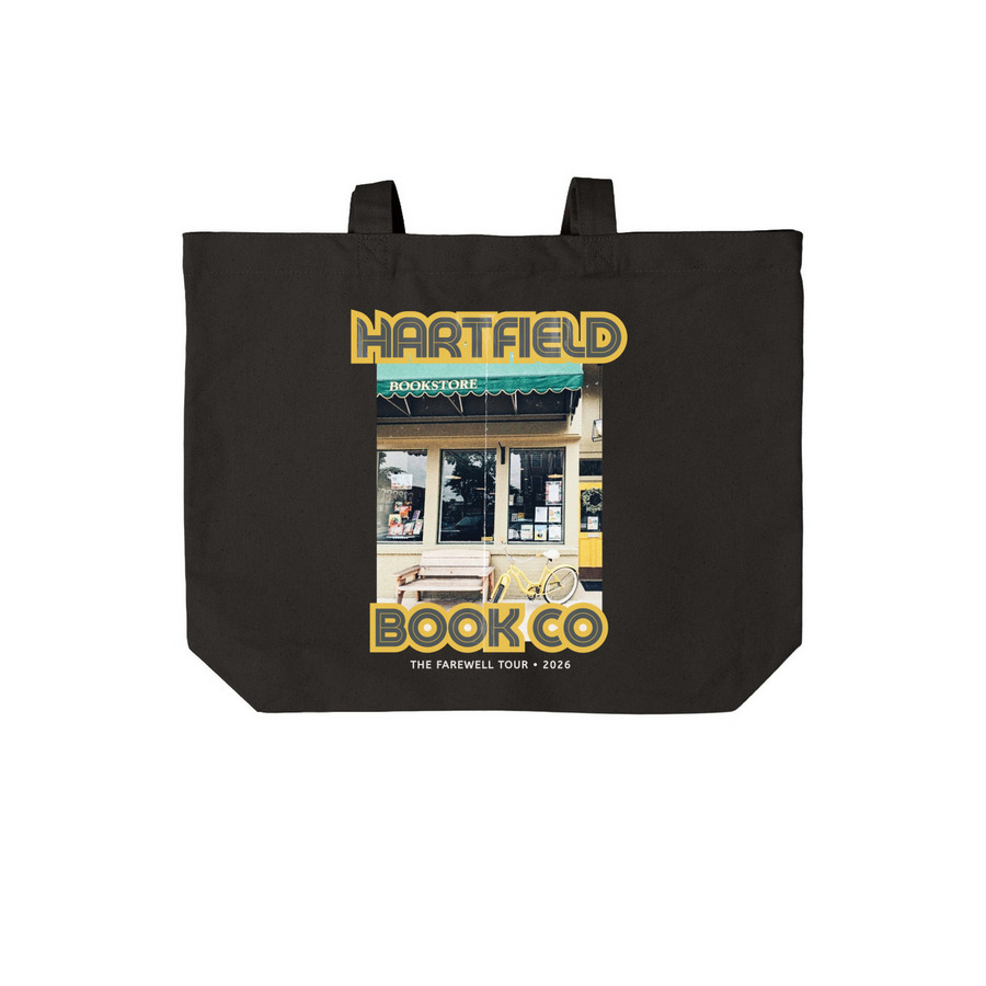 Hartfield's Farewell Book Tote, a Deep Black Cotton Canvas Tote Bag