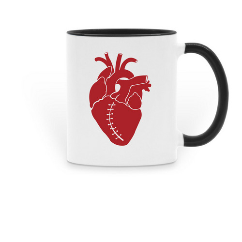 Usher Strong, a Black Two-Tone Ceramic Mug