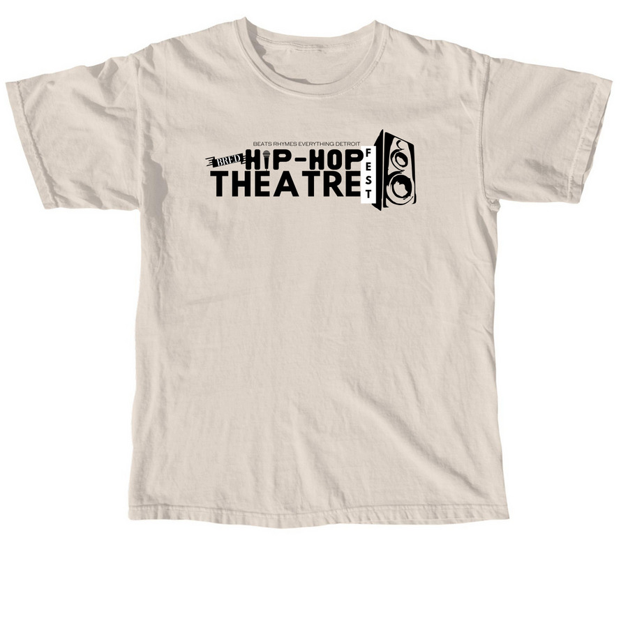 BRED Hip-Hop Theatre Fest Logo (black logo), a Ivory Comfort Colors Unisex Tee
