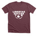 Libertas Soccer, a Heather Maroon Premium Unisex Tee