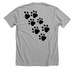 Iditarod 2027 dream, a Athletic Heather Premium Unisex Tee (back-view)