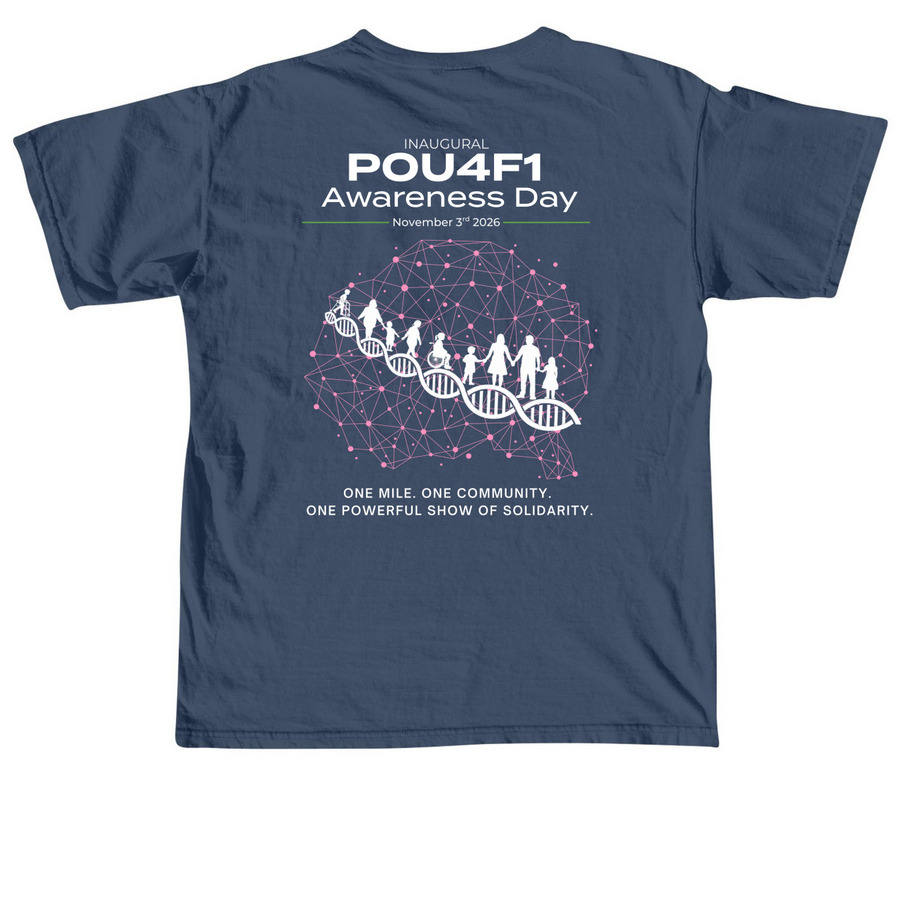 Adult Inaugural Awareness Day 2026, a Midnight Comfort Colors Unisex Tee (back-view)