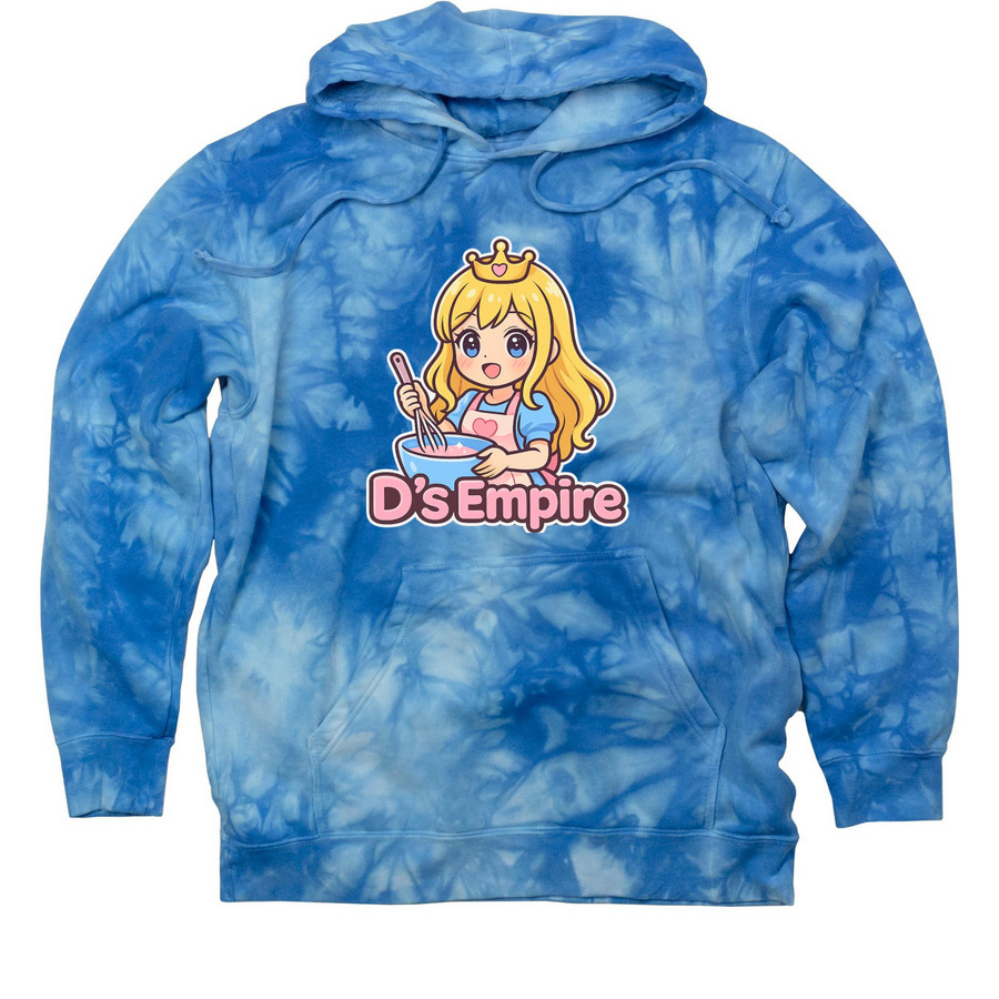 D?s empire!&nbsp;, a Aqua Blue Tie Dye Pullover Hoodie
