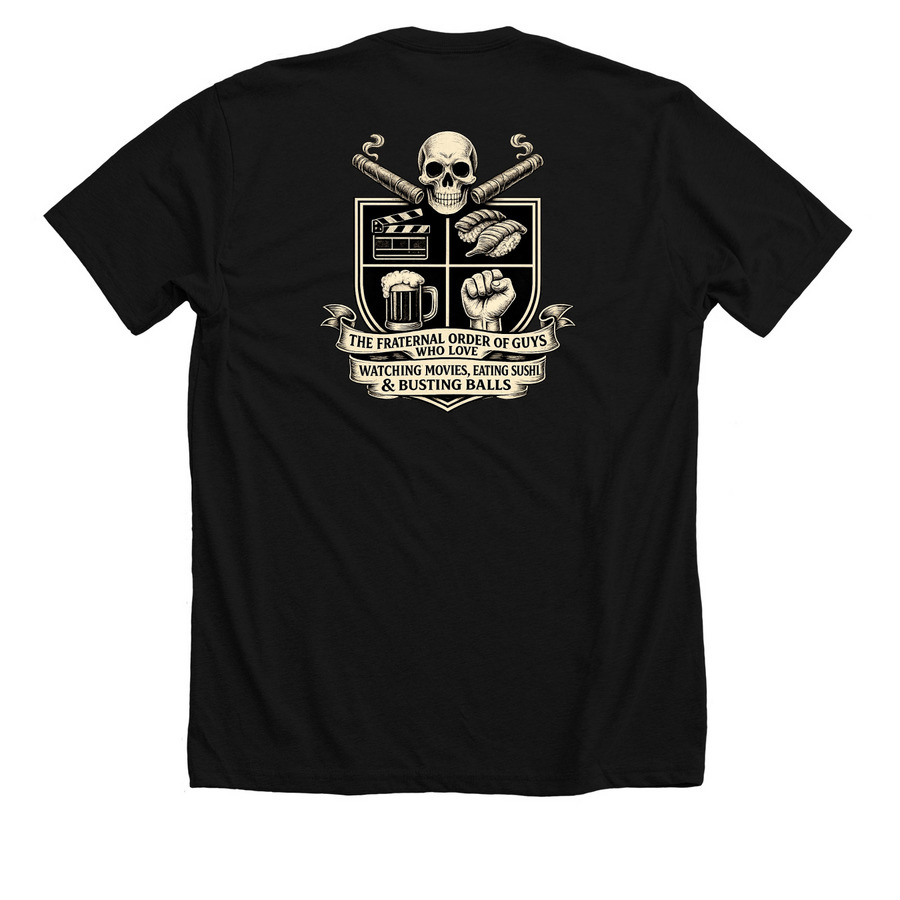 FOOGWLMESABB, a Solid Black Blend Premium Unisex Tee (back-view)