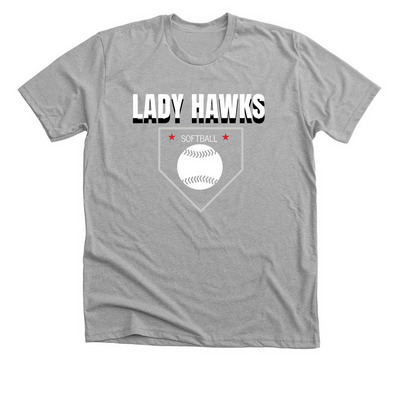 NBYAA Softball Merch, a Athletic Heather Premium Unisex Tee