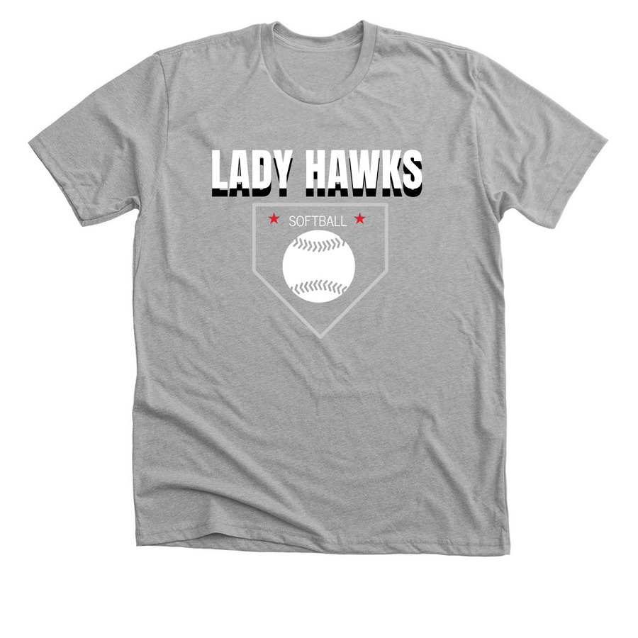 NBYAA Softball Merch, a Athletic Heather Premium Unisex Tee