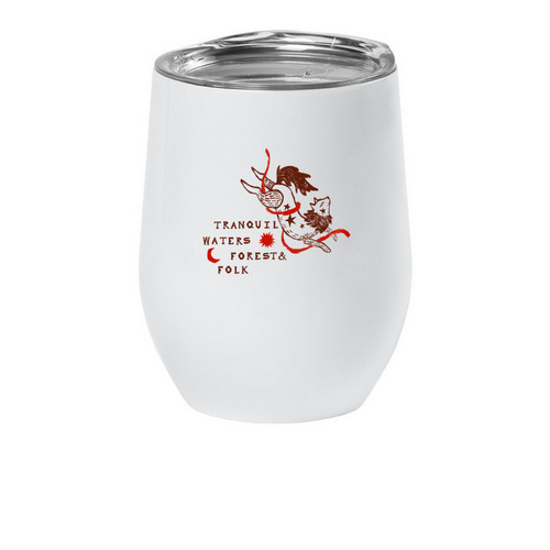 Travel Cup, a White Insulated Wine Cup