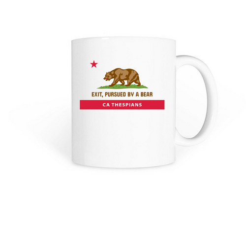 Exit, pursued... (light), a White Coffee Mug