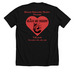 Cast Shirt Alice by Heart, a Solid Black Blend Premium Unisex Tee (back-view)