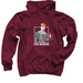 Hiya Georgie Apparel!, a Maroon Pullover Hoodie