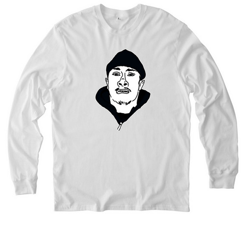 Lil Perp K.O. | Hoodies & Tees, a Bright White Allmade Organic Cotton Long Sleeve Tee
