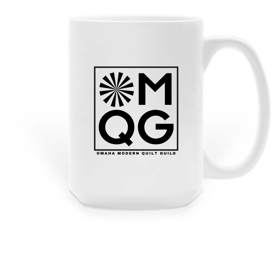OMQG - Quilt Gang Mug, a White Large Coffee Mug