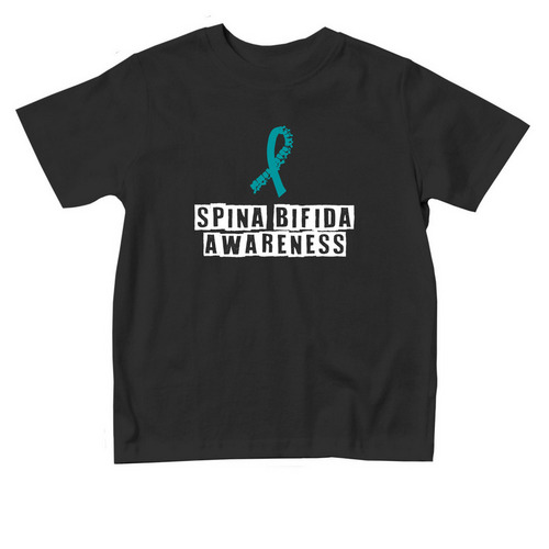 Spina Bifida - We Have Your Back (Toddler), a Black Toddler Tee