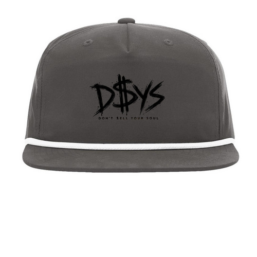 D$YS Signature Hats, a Charcoal/ White Printed Umpqua Snapback Cap