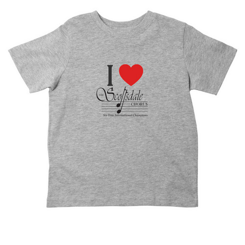 I love the Scottsdale Chorus!, a Heather Toddler Tee