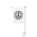 Maplewood Yard Flag with Stake, a White 12" x 18" Yard Flag with Stake
