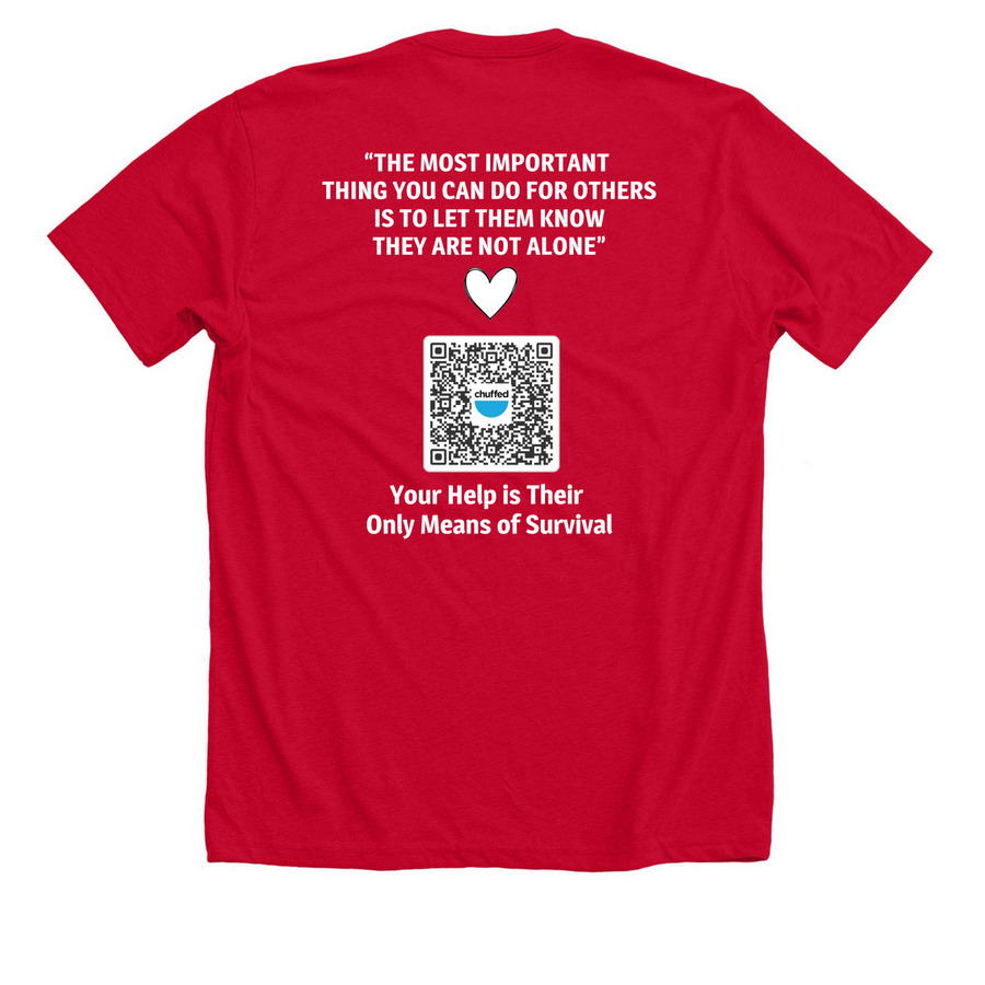 Wael Rouk, a Solid Red Blend Premium Unisex Tee (back-view)
