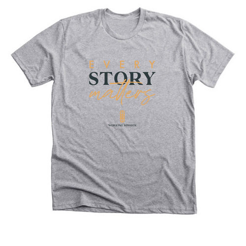Every Story Matters, a Athletic Heather Premium Unisex Tee