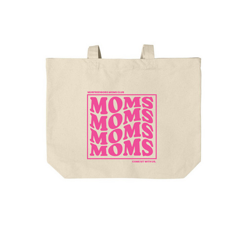 MOMS Club Bag, a Natural Cotton Canvas Tote Bag