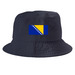 Bosnian Bucket Hat, a Navy Printed Bucket Hat