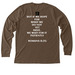 He Who Finds A Wife, a Heather Brown Premium Long Sleeve Tee (back-view)